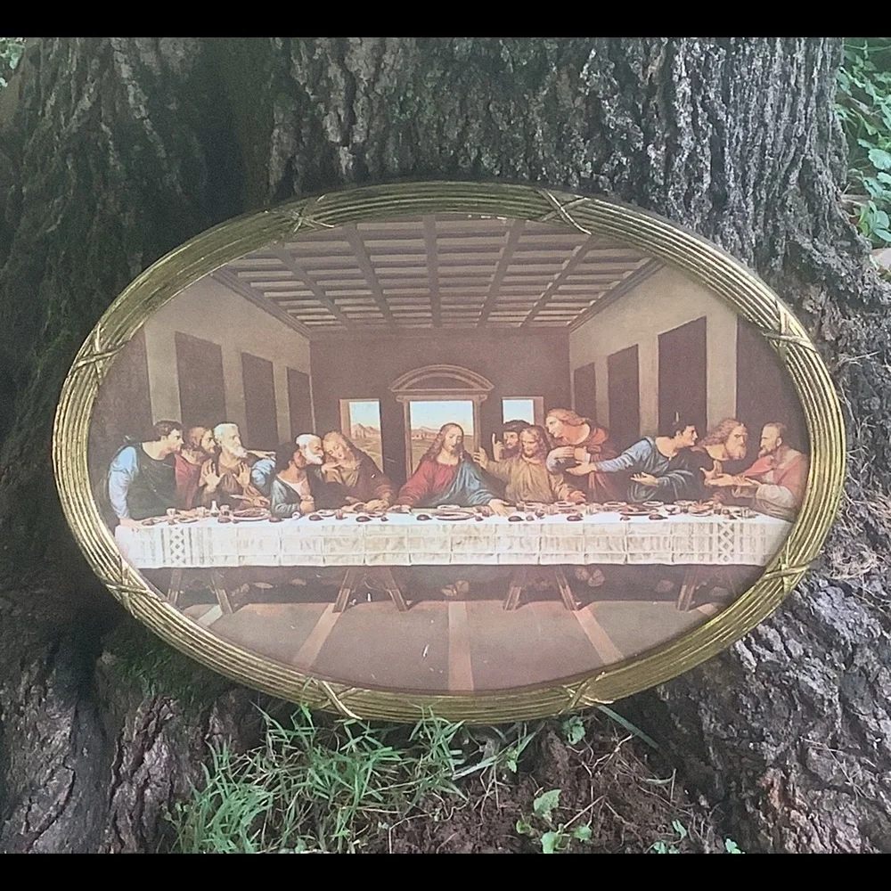 Vintage Last Supper Framed Print - Picture 2 of 8